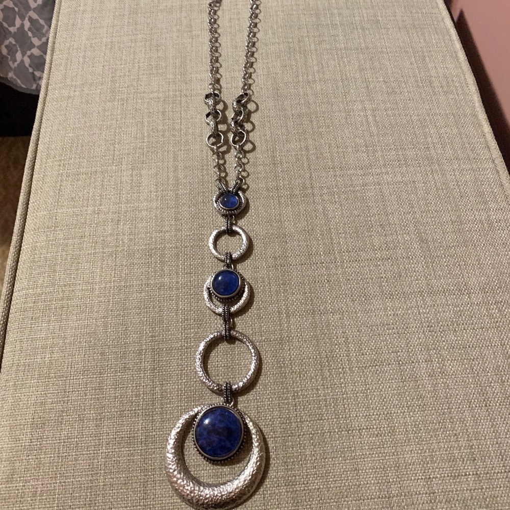 Chico’s tarnished silver necklace